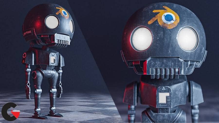 Blender: How to Create the Tiny K-2SO Star Wars Robot - CGArchives