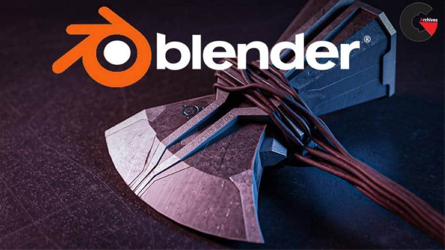 Blender create Thor's Stormbreaker from start to finish