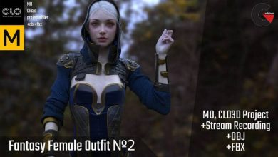 Clo3d project+ STREAM RECORDING 5x SPEED. Female fantasy outfit №2