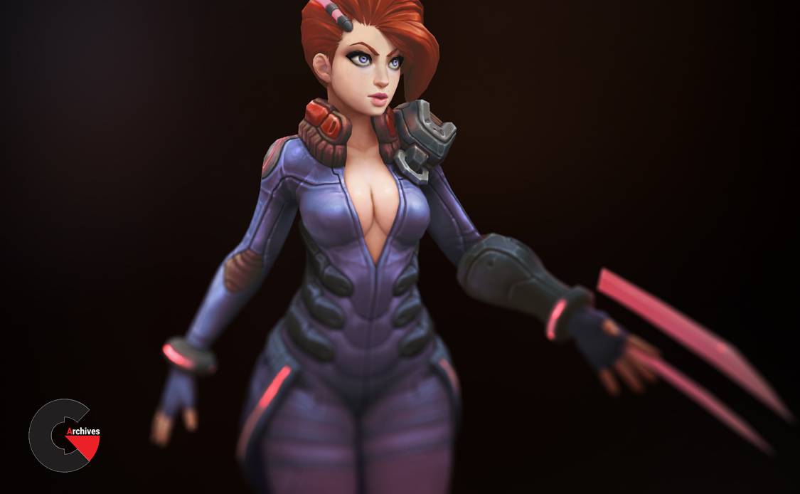 Cubebrush - 3D Hand-painted Character For Games