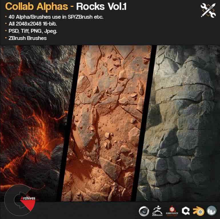 Gumroad – Collab Alphas - Rocks Vol.1 - JROTools