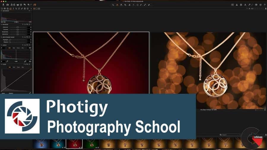 Photigy - Jewelry Photography Golden Pendant Shot