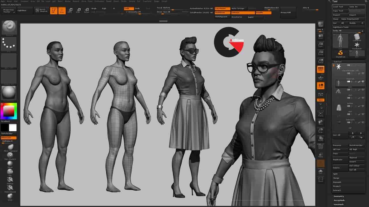 the gnomon workshop zbrush for character artists