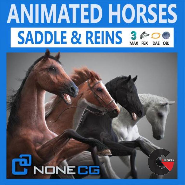 ArtStation – Animated 3D Horses - 3dsmax