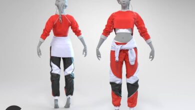 FlippedNormals - Streetwear outfit in Marvelous Designer