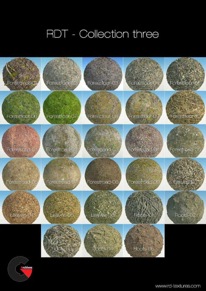 Real Displacement Textures Collection 3