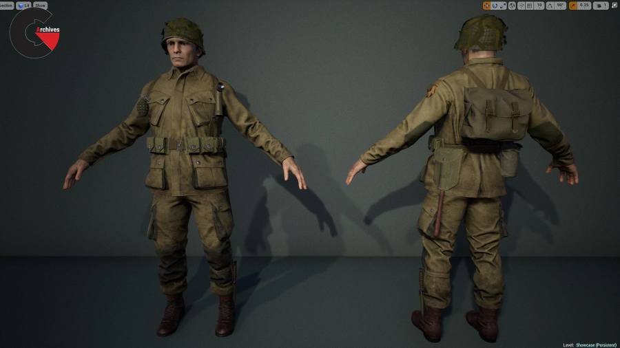 Unreal Engine - US Paratrooper - CGArchives