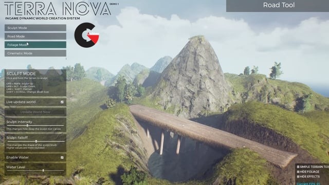 terra nova dynamic in game environment builder project