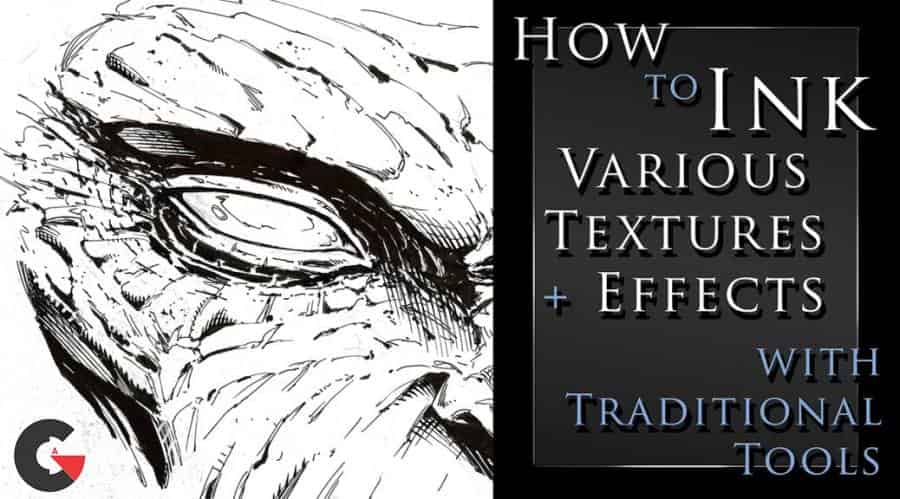 How to Ink Various Textures and Effects with Traditional Tools