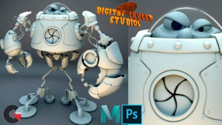 Modeling and Rendering a Robot in Maya 2020 Vol. 2 - CGArchives