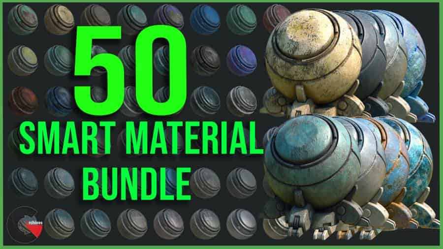 ArtStation – 50 High Quality Metal Smart Material Bundle