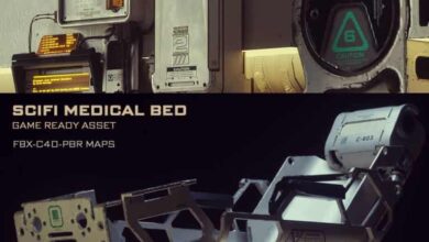 CGTrader – Scifi Medical Bed – Game Ready 3D models
