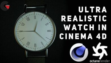 Skillshare - Modelling, Texturing and Lighting REALISTIC Watch in Cinema 4D