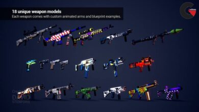Unreal Engine - Low Poly FPS Pack