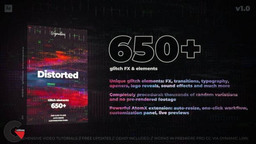 Videohive – 650+ Glitch Elements