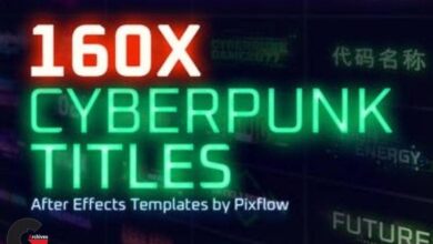 Videohive – Cyberpunk Titles Lowerthirds and Backgrounds