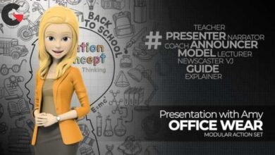 Videohive – Presentation With Amy Office Wear 14544251