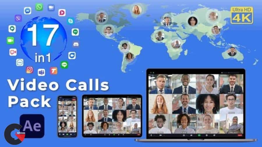 Videohive – Video Calls Pack 17 in 1 29709461