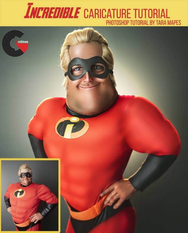 Taramapes – Mr Incredible Caricature Tutorial by Tara Mapes