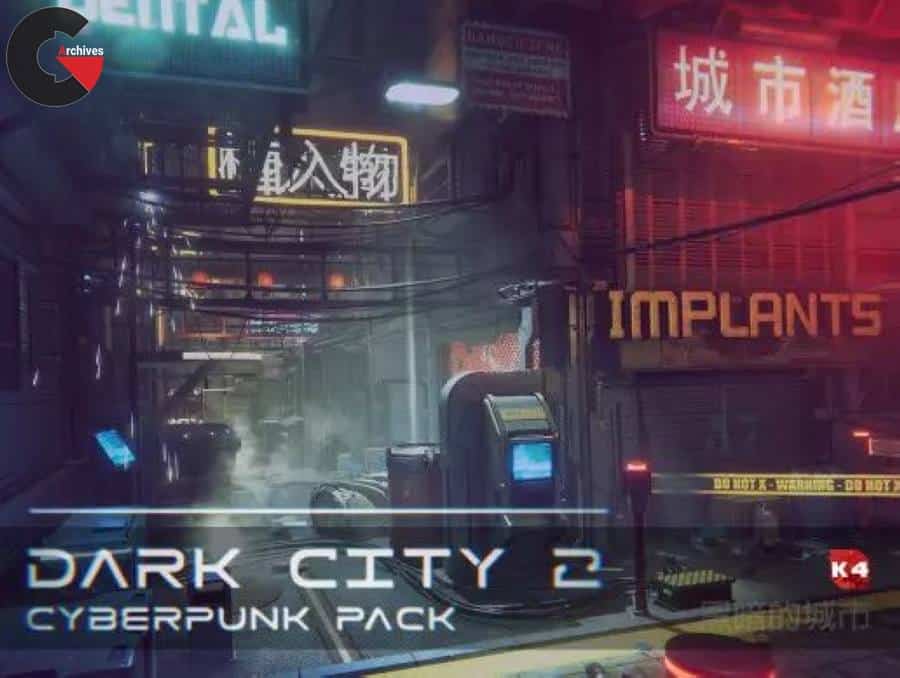 Asset Store - Dark City2 - Cyberpunk Pack