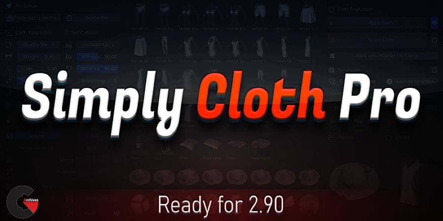 Blender Market – Simply Cloth Pro