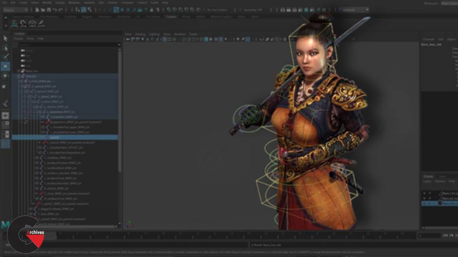 Character Rigging In Maya For Game Production - CGArchives