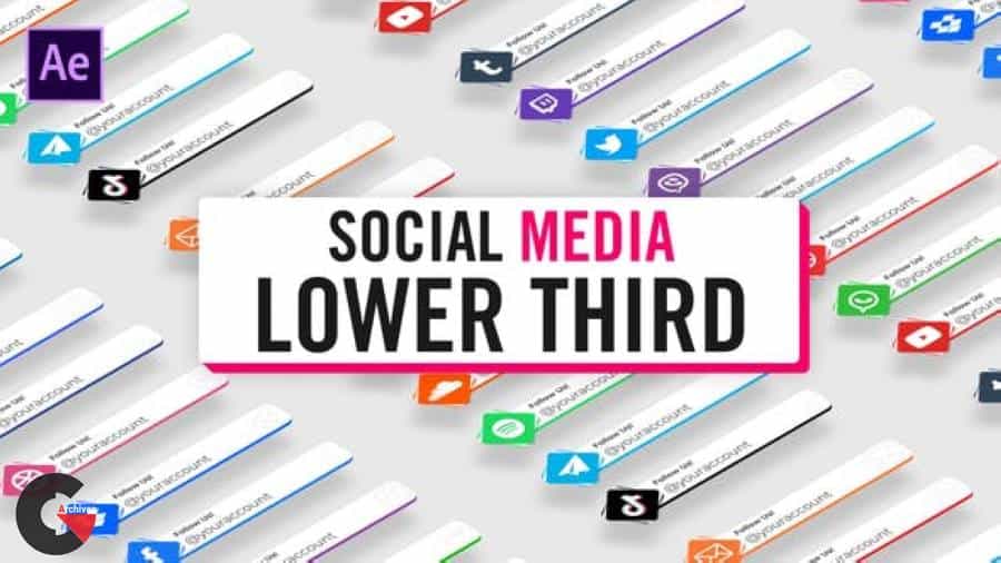 Videohive – Unicolor Social Media Lower Thirds 30619256
