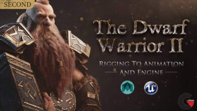 Wingfox – The Dwarf Warrior II from rigging to animation and engine