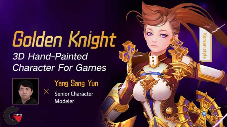 Yiihuu - Golden Knight 3D Hand-Painted Character For Games