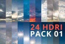 3D Collective – Real Light 24 HDRI Pro Pack 01 – 16K