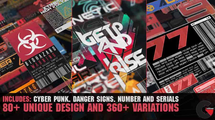 ArtStation – 360+ CyberPunk decals Bundle