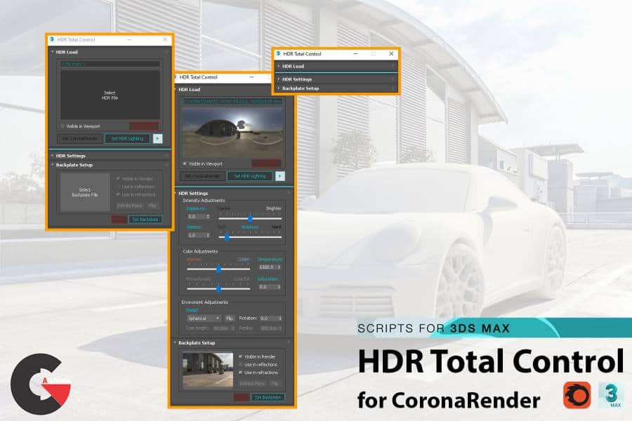 Corona HDR Total Control for 3ds Max
