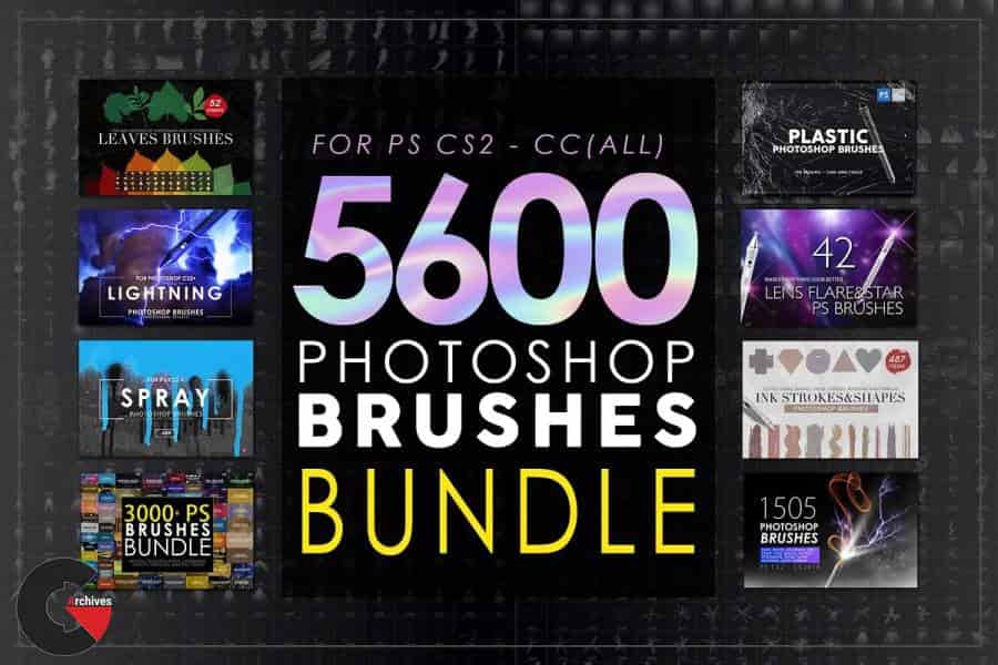 Creative Market – 5600 Photoshop Brushes Mega Bundle
