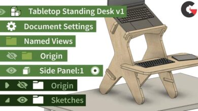 Fusion 360 Design a Parametric Standing Desk