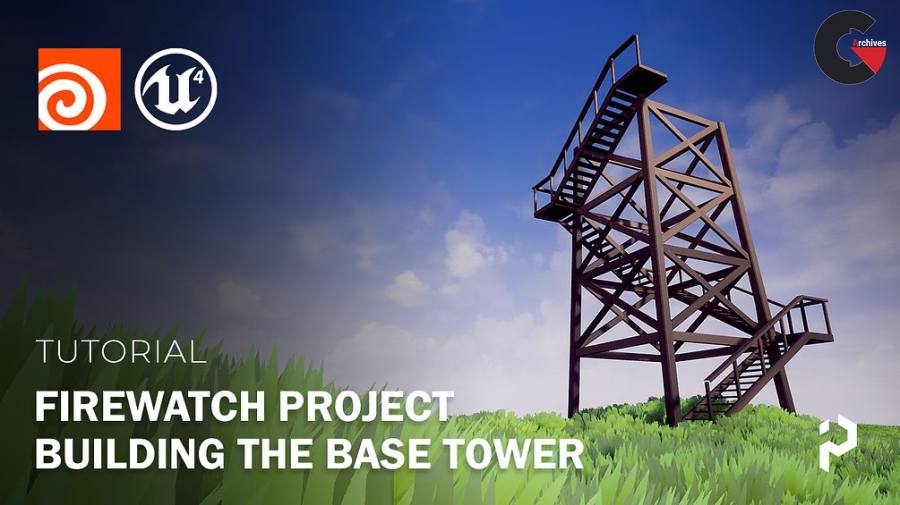 Gumroad – Houdini 18.5 – Firewatch Project – Building the Base Tower