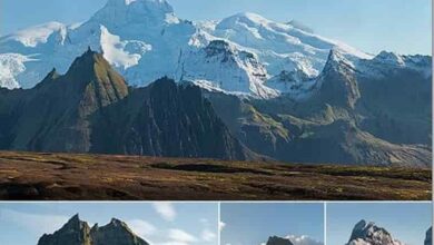 Photobash - Iceland Mountains