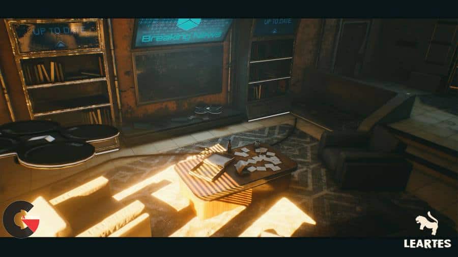 Unreal Engine - CyberPunk Sci - Fi Apartment Interior Environment Kitbash 