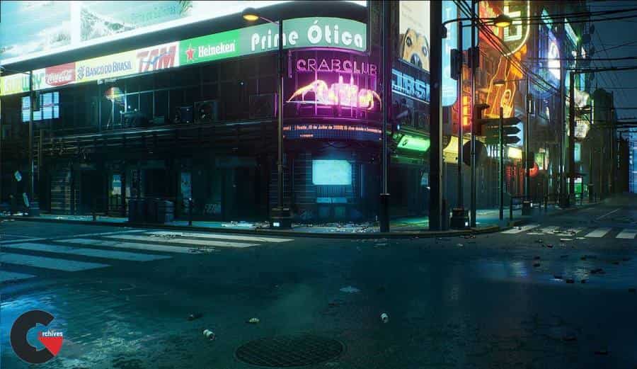Unreal Engine - Cyberpunk City Recife Environment