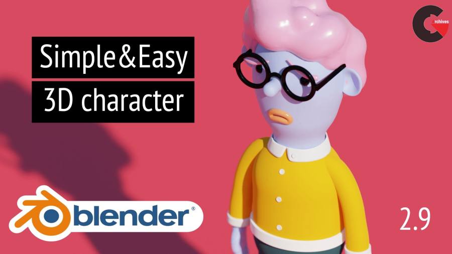 skillshare – Creating A Simple and Easy 3D Character With Blender
