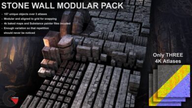 ArtStation – Stone Wall Modular Pack