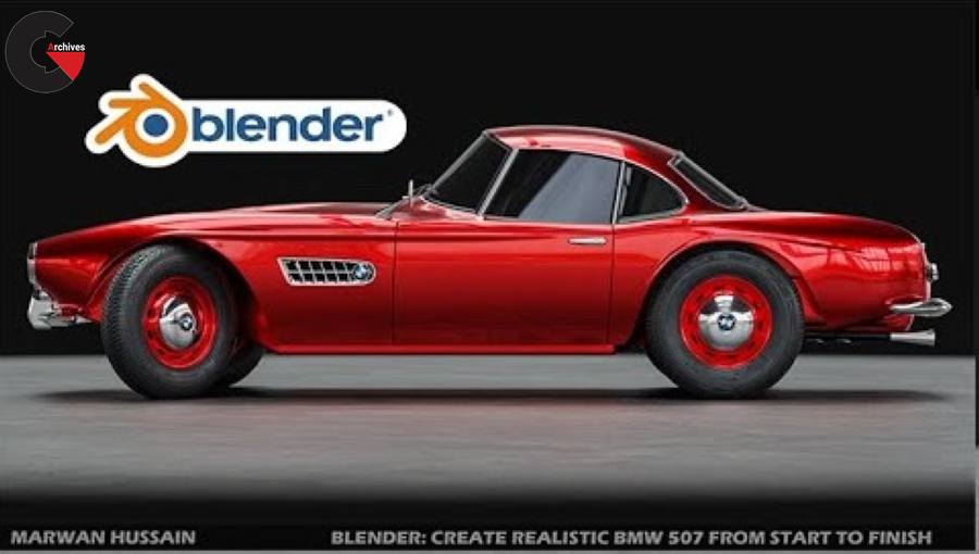 Blender Create Realistic BMW 507 From Start to Finish
