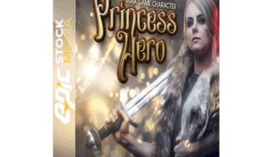 Epic Stock Media – AAA Game Character Princess Hero
