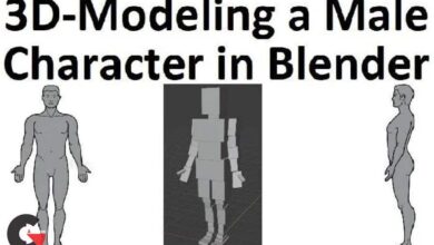 Skillshare – 3D-Modeling a Male Character in Blender using Basic Shapes