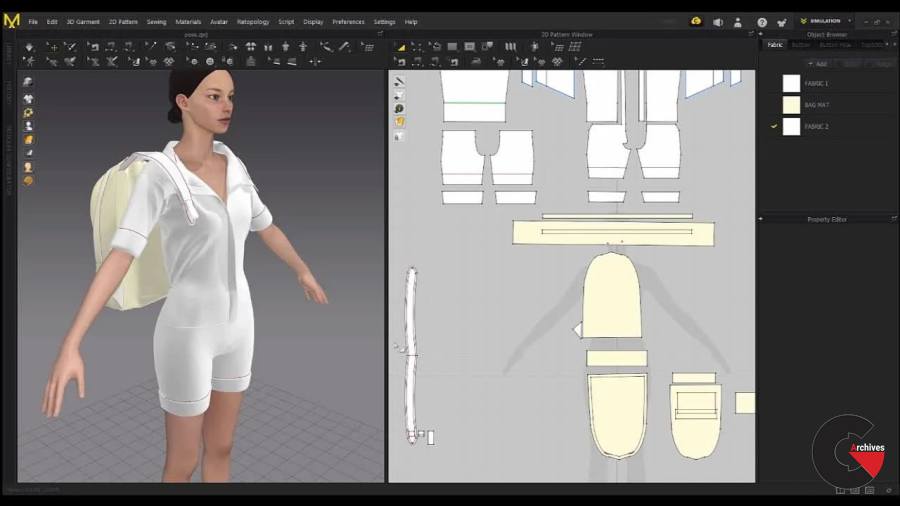 Skillshare – Create a backpack for Concept characters Using Marvelous designer and Zbrush