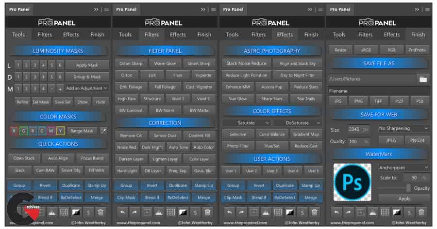 The Pro Panel for Photoshop
