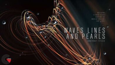 Videohive - Abstract Titles Wave Lines and Pearls 25798077