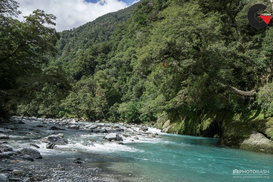 photobash - Turquoise River