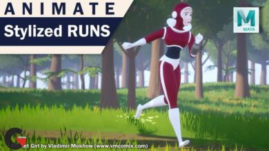 Animate an Anime Inspired, Stylized Female Run Animation in Autodesk Maya