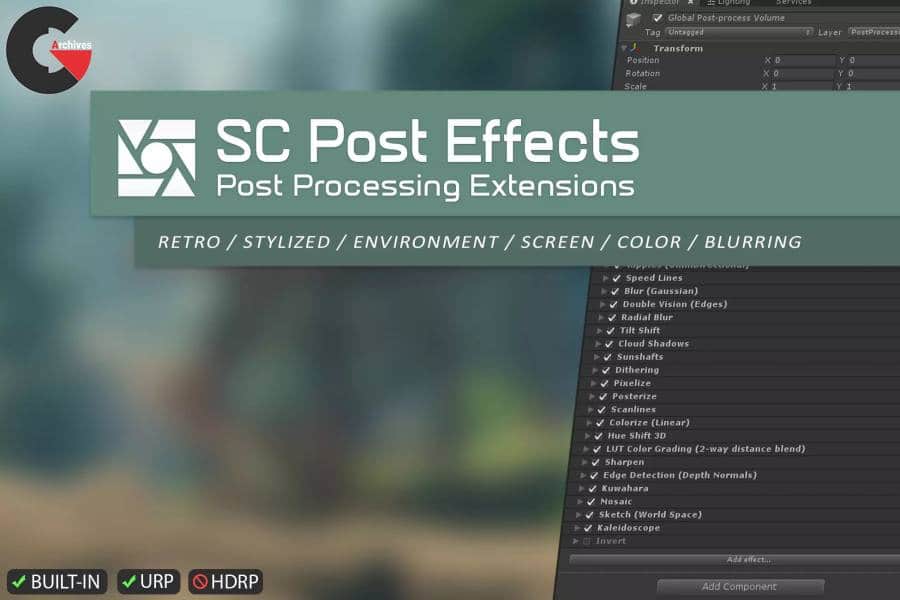 Asset Store - SC Post Effects Pack