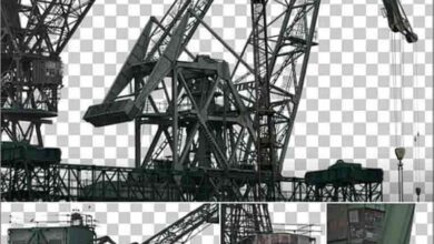 Photobash - Shipyard Cranes